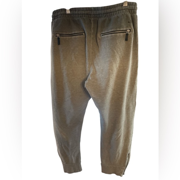 Armani Exchange Men’s Large Ombré Drop Crotch Joggers - Zip Pockets/Ankle - Picture 5 of 10